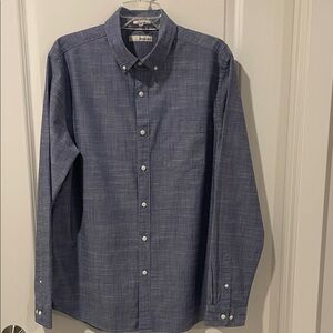 Hawker Rye Men's men's Tall Blue Chambray Button-Down Shirt